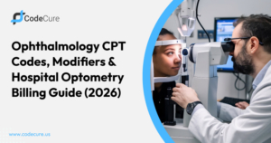 Ophthalmology CPT Codes, Modifiers & Hospital Optometry Billing Guide (2026)